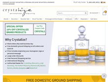 Tablet Screenshot of crystalizeonline.com